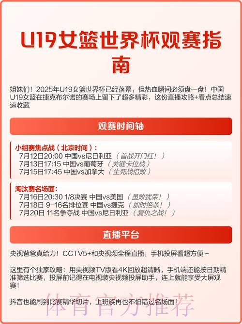 中国女篮世界杯高清直播完整观看指南 中国女篮世界杯高清直播完整观看指南